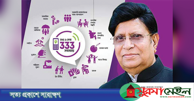 সিলেটে ৫০ সেবা মিলবে ‘৩৩৩’ নাম্বারে
