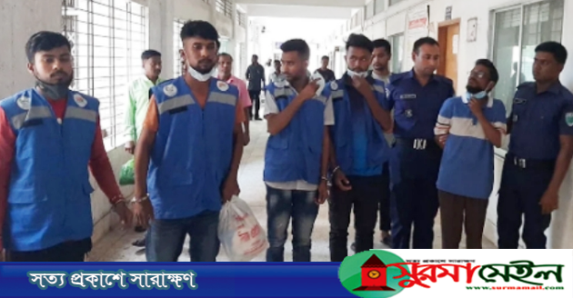 জাফলংয়ে পর্যটকদের ওপর হামলাকারী ৫ জন কারাগারে