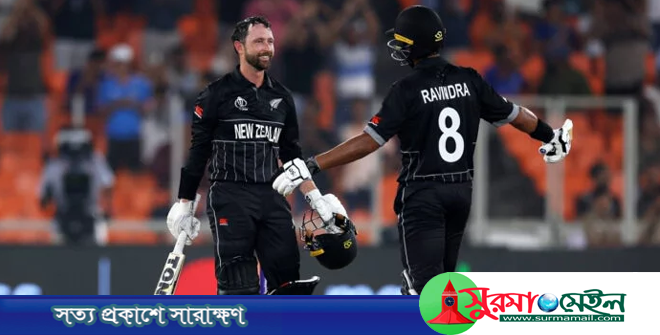 কনওয়ে-রবীন্দ্রের বিশ্ব রেকর্ড, বড় জয়ে বিশ্বকাপ শুরু নিউজিল্যান্ডের