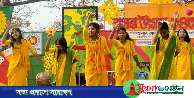 শিমুল বাগানে বসন্ত বরণ উৎসব