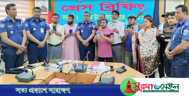 ঠাকুরগাঁওয়ে ৭ দিনে ২৫টি হারানো মোবাইল উদ্ধার