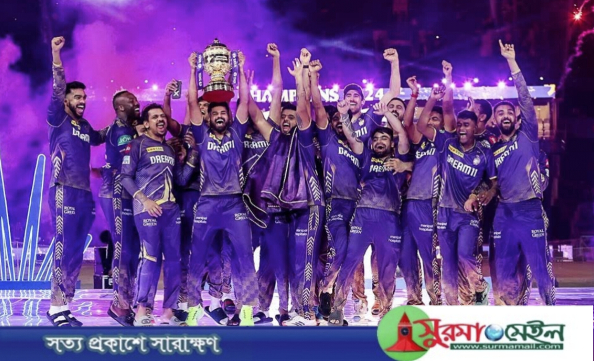 হেসেখেলে হায়দারাবাদকে উড়িয়ে আইপিএল চ্যাম্পিয়ন কলকাতা