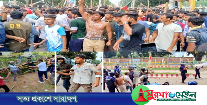 ঠাকুরগাঁওয়ে কোটা বিরোধীদের ওপর ছাত্রলীগের হামলা, আহত অর্ধশত