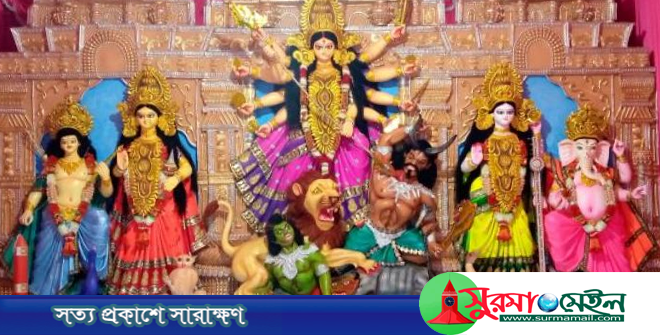 সুনামগঞ্জে ৩৯৭ মণ্ডপে পূজার প্রস্তুতি