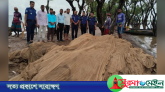 টাঙ্গুয়ার হাওরে মাছ চুরিকালে ব্যবহার নিষিদ্ধ কোনাজাল জব্দ