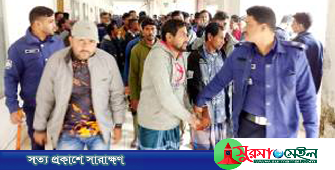 হবিগঞ্জে প্রবাসী হত্যা: ৩৭ আসামি জেলহাজতে