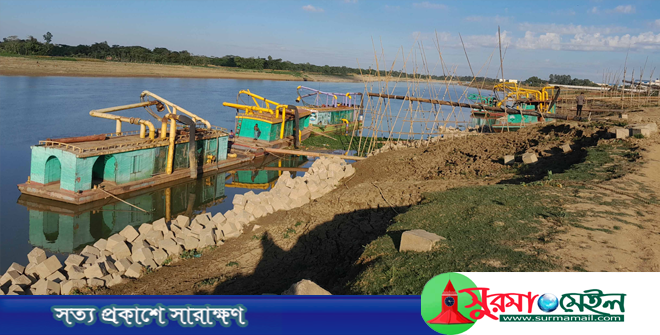 কুশিয়ারা নদীতে বালু মহাল নিয়ে চলছে হরিলুট কান্ড