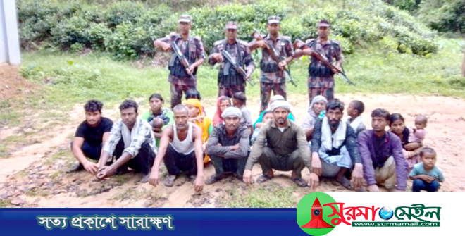 মৌলভীবাজার সীমান্তে ২১ জনকে পুশ ইন বিএসএফের