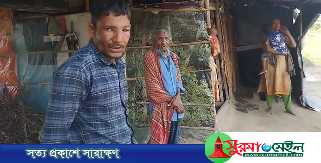 দীর্ঘ ২০ বছর ধরে পরিবার নিয়ে সেতুর নিচে বসবাস বৃদ্ধ আলাউর মিয়ার!