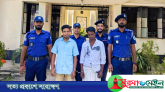 জাদুকাটায় চুরির বালু বোঝাই ট্রলারসহ গ্রেফতার ২