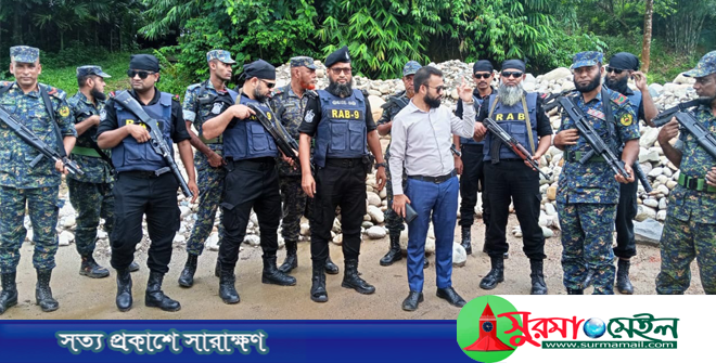 ভোলাগঞ্জ থেকে লুট হওয়া ৩৭ হাজার ঘনফুট পাথর উদ্ধার