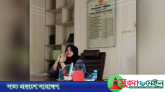 গোলাপগঞ্জ উপজেলা চেয়ারম্যানের আসনে বসে তরুণীর টিকটক