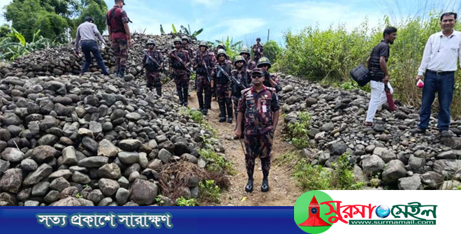 উৎমাছড়া থেকে লুট হওয়া ২ লাখ ঘনফুট পাথর উদ্ধার