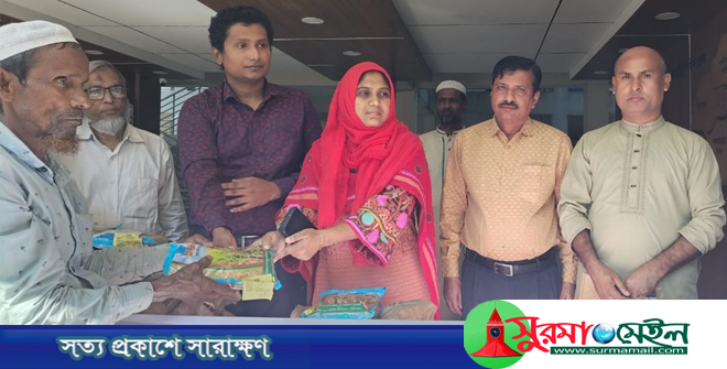 কানাইঘাটে কৃষকদের মাঝে বিনামূল্যে বীজ ও সার বিতরণ