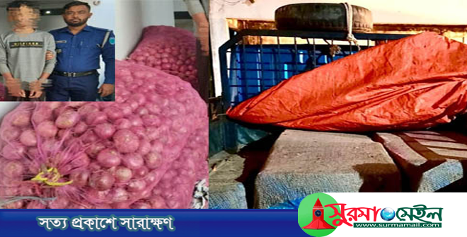 কানাইঘাটে ভারতীয় নাসির বিড়ি ও পিয়াজ আটকসহ আটক ১