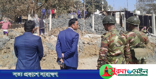 গোয়াইনঘাটে অবৈধ স্থাপনা উচ্ছেদ, সরকারি জমি উদ্ধার