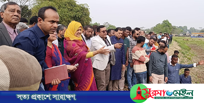 সিলেটে খাল পুনঃখনন শুরু করলেন এমপি লুনা