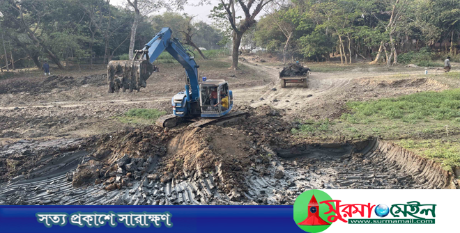 শেরখাই-নরখাই নদীর খাল খনন নিয়ে পুকুর চুরির অভিযোগ!