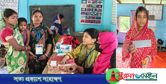 সিলেটের ৫ শতাধিক চা শ্রমিক প্রথমবার জেনেছেন তাদের রক্তের গ্রুপ