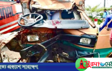 সুনামগঞ্জে বাস-লেগুনার মুখোমুখি সংঘর্ষে নিহত ২
