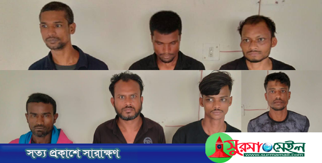 নগরী থেকে ৭ ছিনতাইকারী গ্রেপ্তার, চাকু উদ্ধার