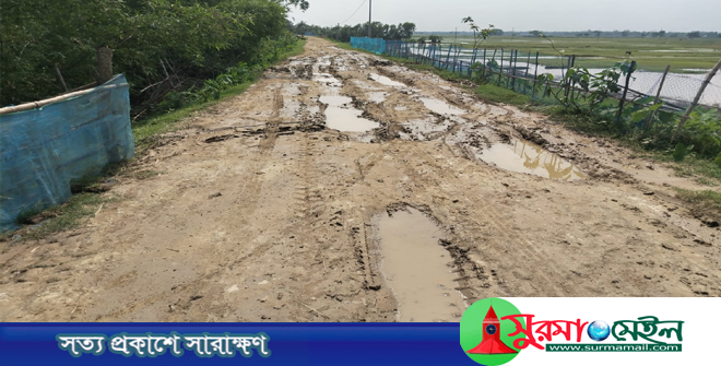 লোভাছড়া কোয়ারী: অবৈধ পাথর পরিবহনে সাতবাঁক ইউপির রাস্তা-ঘাটের বেহাল দশা