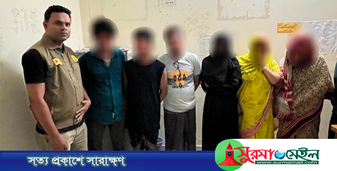 তালতলায় অনৈতিক কাজে জড়িত ৬ নারী-পুরুষ আটক, ২টি হোটেল সিলগালা