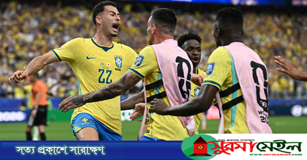 শেষ মুহূর্তের গোলে ঘুরে দাঁড়ানো জয়ে শেষ ষোলোয় ব্রাজিল