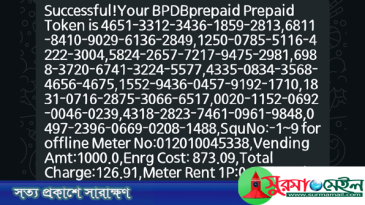 বিদ্যুতের প্রিপেইড মিটার রিচার্জে ২০০ ডিজিটের টোকেন, ভোগান্তিতে গ্রাহকরা