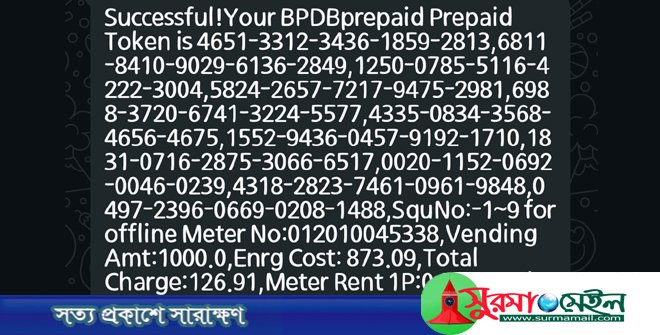 বিদ্যুতের প্রিপেইড মিটার রিচার্জে ২০০ ডিজিটের টোকেন, ভোগান্তিতে গ্রাহকরা