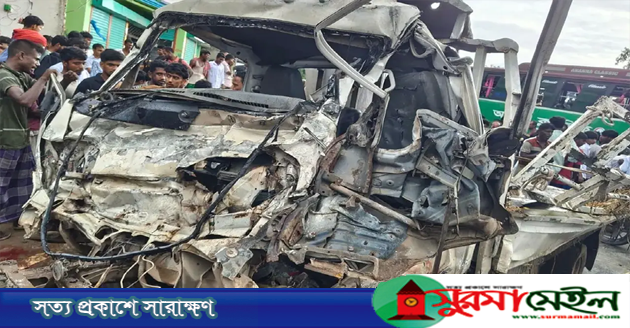 কিশোরগঞ্জে বাস-পিকআপ সংঘর্ষে নিহত ৩