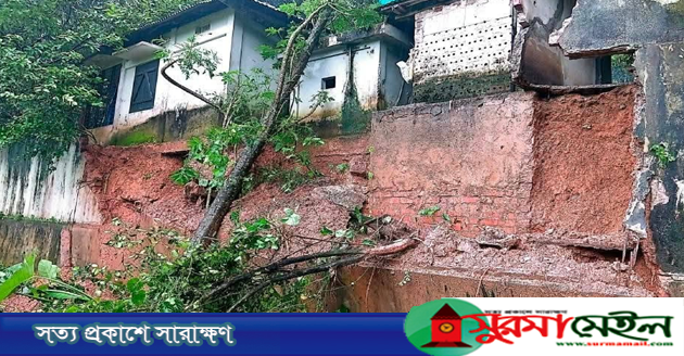 গোলাপগঞ্জে টিলা ধস, প্রশাসনের সতর্কতা