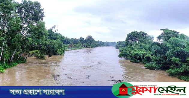 মৌলভীবাজারের বাড়ছে নদ-নদীর পানি, বাঁধ ভেঙে চার গ্রাম প্লাবিত