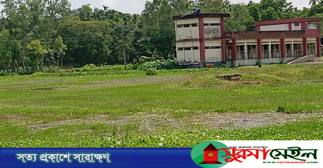 নবীগঞ্জে বাঁধ নির্মাণ করে ৫০ একর ফসলি জমি ও প্রাথমিক বিদ্যালয় পানিবন্ধি