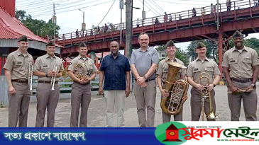 সিলেটে ক্বীন ব্রিজ-ঘড়িঘর ঘুরে দেখলেন মার্কিন রাষ্ট্রদূত, খেলেন সাত রঙের চা