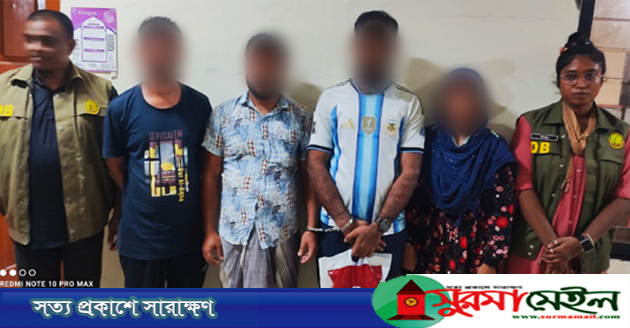 সিলেটে দুই আবাসিক হোটেলে ডিবির হানা, নারীসহ আটক ১০