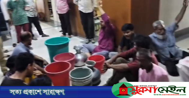 পানির দাবিতে সিলেট সিটি করপোরেশনে ভাঙচুরের অভিযোগে আটক ৬