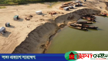 সুনামগঞ্জের যাদুকাটা নদীতে বালু উত্তোলন বন্ধ ঘোষণা