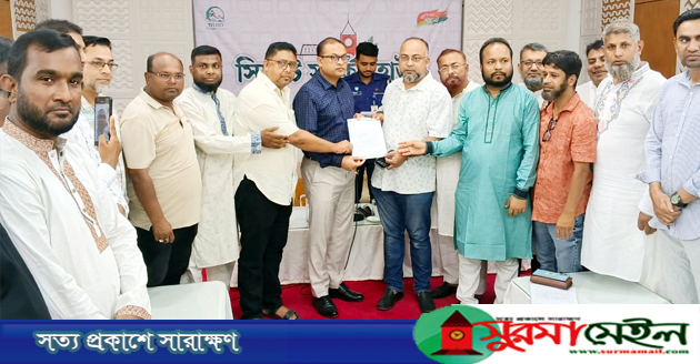 সিলেটে মেলা বন্ধের ও রাত ৯টা পর্যন্ত দোকান খোলার দাবিতে ব্যবসায়ীদের স্মারকলিপি