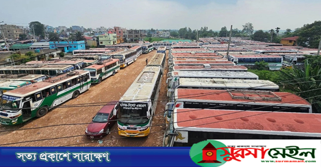 প্রশাসনের আশ্বাসে হবিগঞ্জে ভোগান্তির পরিবহণ ধর্মঘট স্থগিত