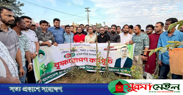 প্রতিষ্ঠাবার্ষিকীতে সিলেট জেলা-মহানগর যুবদলের বৃক্ষরোপণ কর্মসূচি পালন
