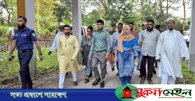 কানাইঘাট স্বাস্থ্য কমপ্লেক্সের নিরাপত্তা নিশ্চিত করতে কোয়ার্টার পরিদর্শনে ইউএনও