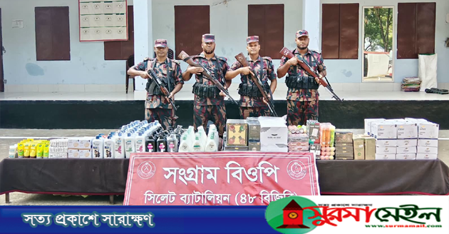 সিলেটে ২২ লাখ টাকার চোরাই পণ্য জব্দ, আটক ১