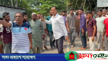 তাহিরপুরে ফের সংঘর্ষের আশঙ্কা, লাঠি হাতে মাঠে নামলেন এমপি