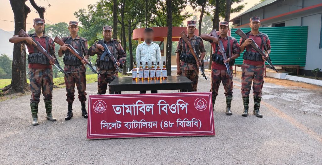 সিলেটে ২২ লাখ টাকার চোরাই পণ্য জব্দ, আটক ১